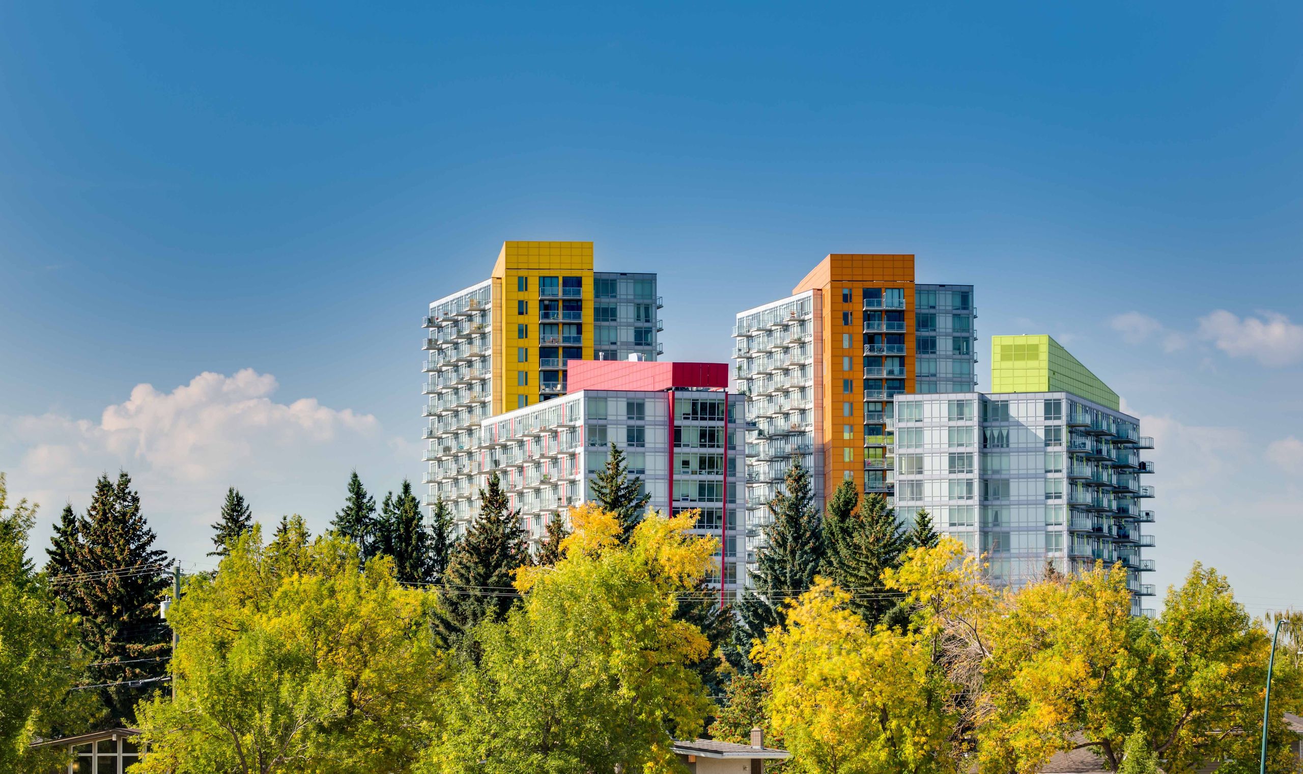 Exterior reference photo for University City in Calgary.